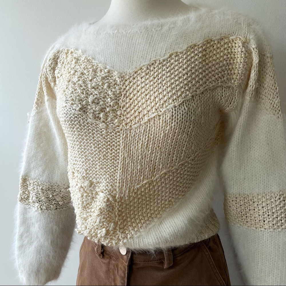 Christian Dior Separates Vintage Mohair Blend Knit Sweater - Picture 3 of 9